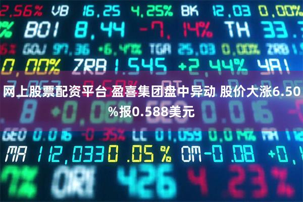 盈喜集团股价盘中剧震，快速下挫17.28%至0.571美元